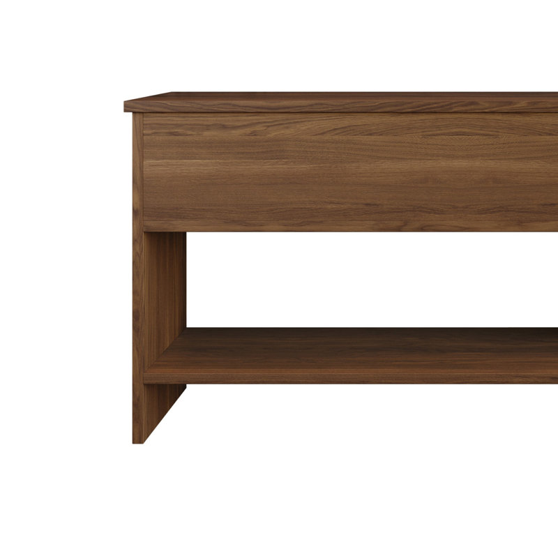 Banc de rangement Glendive, Brun