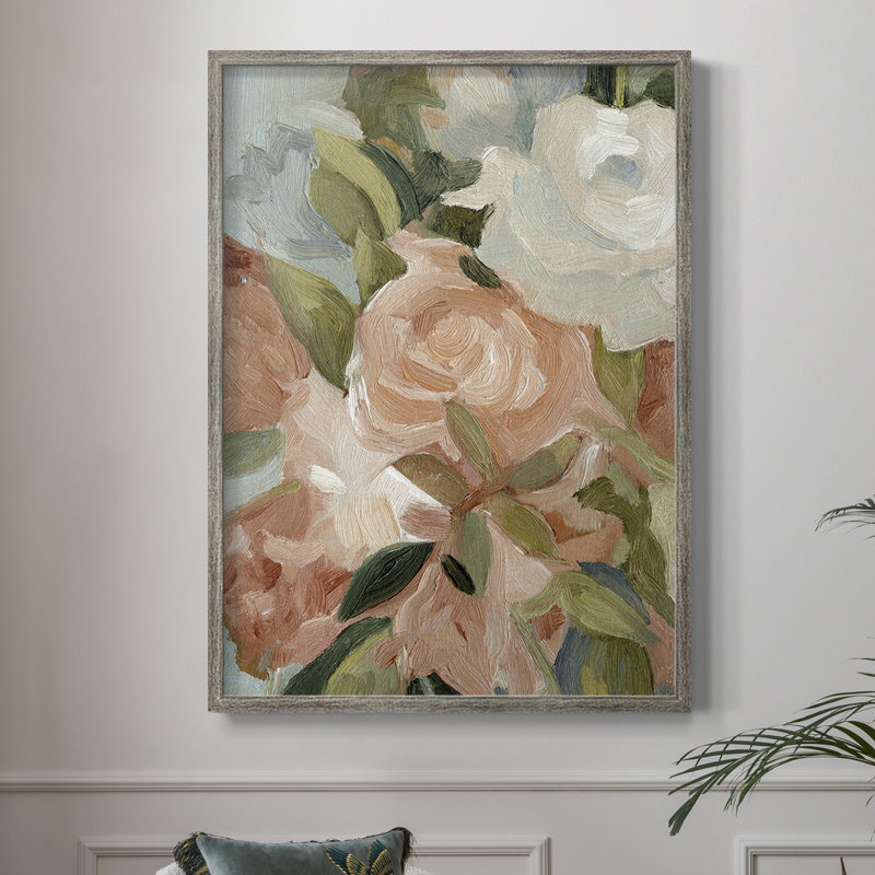 Bouquet Scatter III, reproduction encadrée - bois massif, H 15 po x l 12 po
