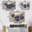 Or et mauve de Noël tourbillon de menthe poivrée IV - ensemble de décoration murale de Noël-107194831-107194839
