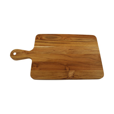 Personalized Cutting Board EcoDecors 15.5"x 8.5" Teak Cutting Board with Handle