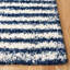 Tapis rayé bleu marine / ivoire Gasaway-2086724164