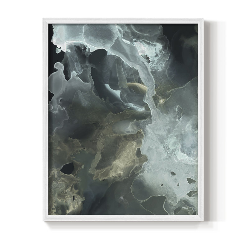 Reproduction encadrée dorée Spector II - bois massif, Blanc, H 28 po x l 22 po