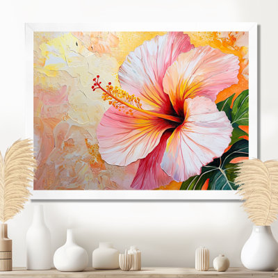 Hibiscus Sunset In Hawaii - Hibiscus Wall Art Living Room