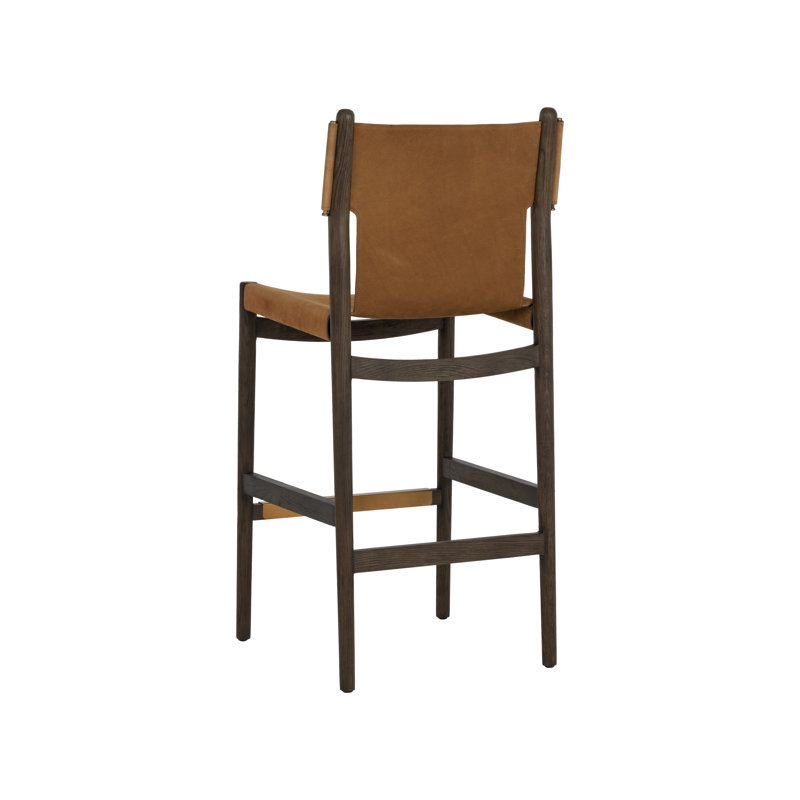 Argus Stool with Solid Wood Frame, Bar Stool (30.25" Seat Height)