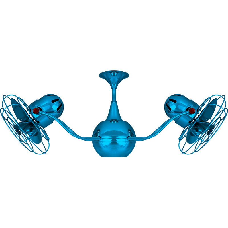 Ventilateur de plafond à 6 pales avec commande murale Vent Bettina, Eau de Marinha
