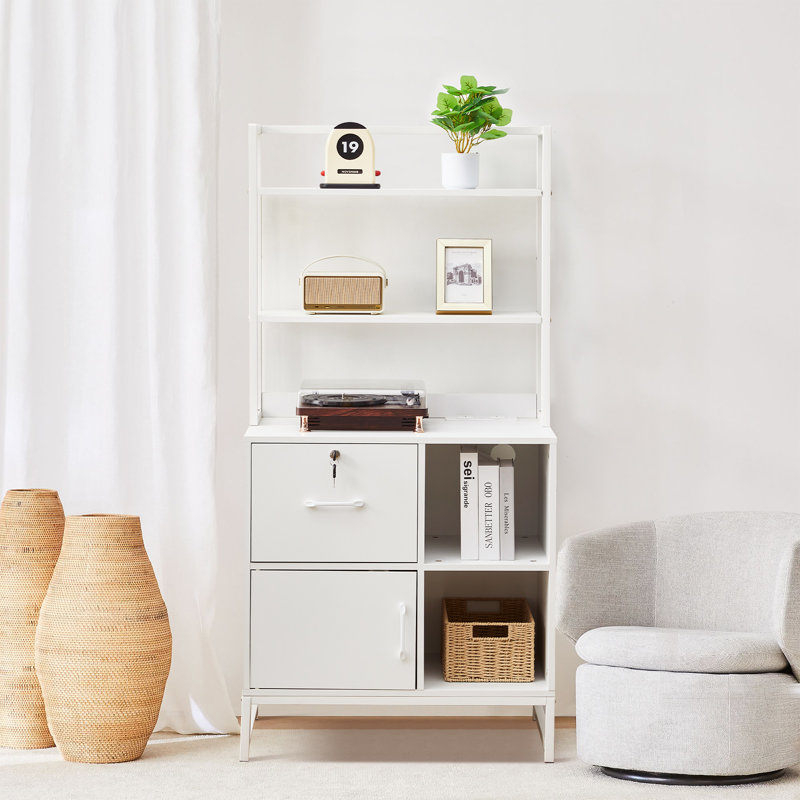 147.5cm H x 70cm W Bookcase, White