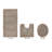 Merkle Premium 100% Cotton 2155 GSM 3-Piece Bath Rug Set, OEKO-TEX® Certified, Non-Slip Spray Latex Backing, Plush Tufted, Super Absorbent, Machine Washable Bathroom Rugs for Bathroom, Shower & Tub, Beige-2109552165-2109552168