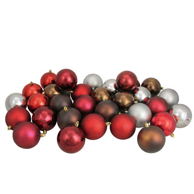Shatterproof 2-Finish Christmas Ball Ornaments