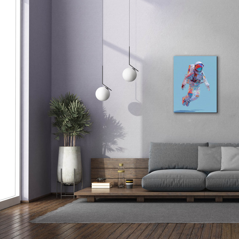 Toile épique Graffiti «Voyager» par Ann Klee, 26 po x 34 po, H 34 po x l 26 po