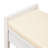 HOOSENG Entryway Storage Bench with Shoe Rack, Cushioned Seat and Drawers, White-899194529