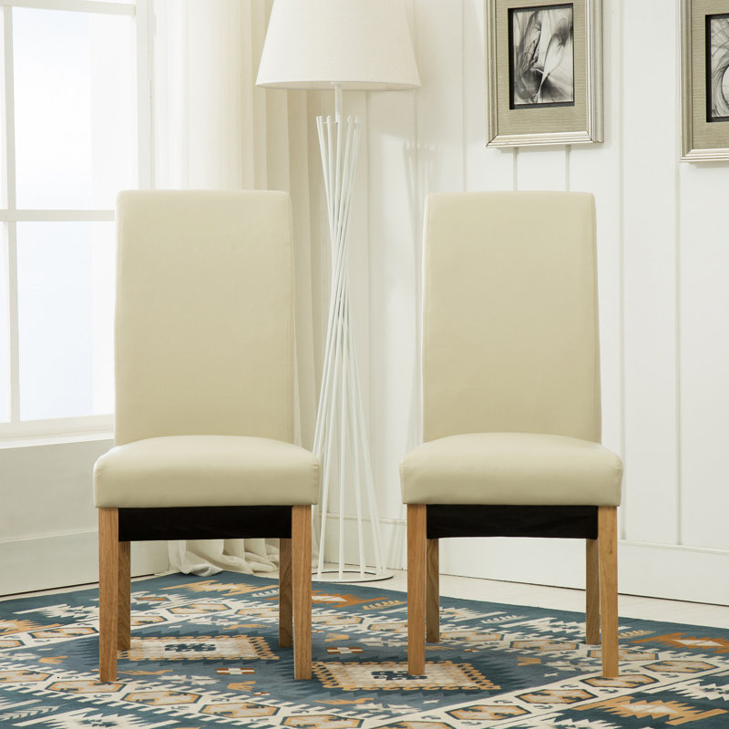 Collman 46.5cm H Upholstered Side Chair, Cream