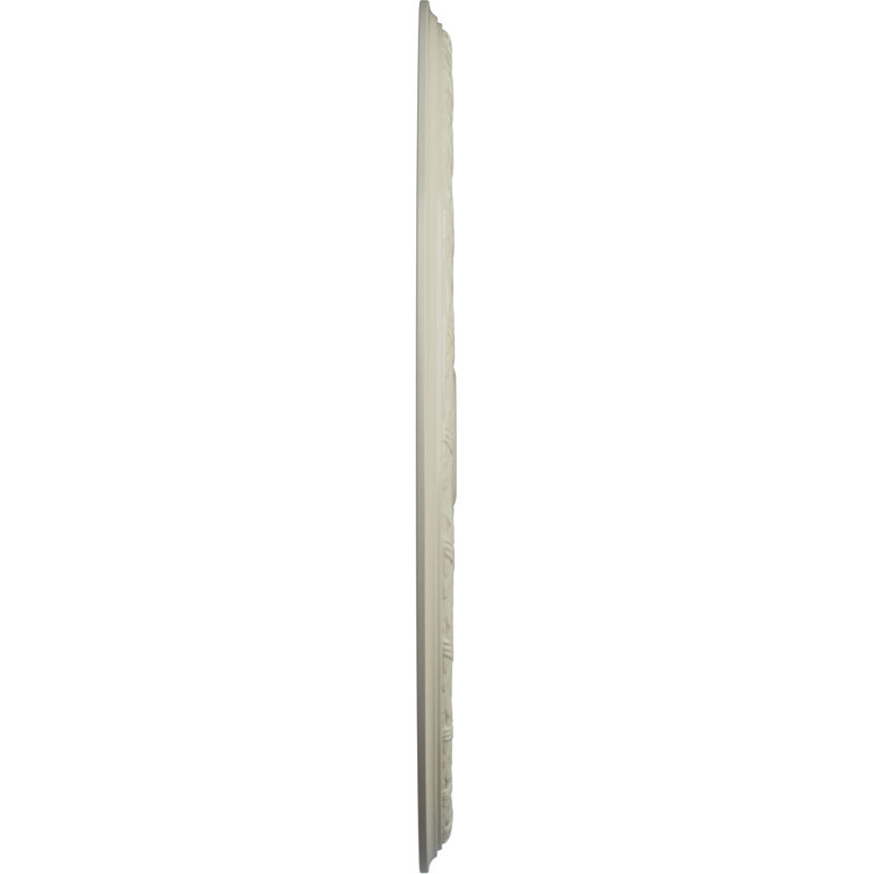 Médaillon de plafond Endurathane Leandros, DE 33 1/8 po x P 3 1/2 po x P 1 3/8 po (convient aux auvents jusqu'à 5 po), fini or vert peint à la main