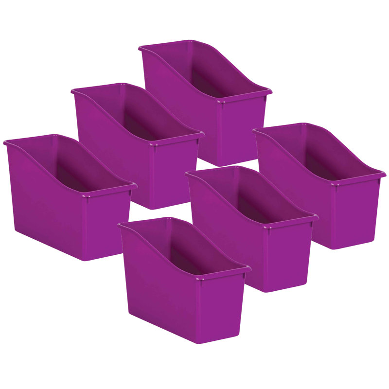 Rebrilliant Plastic Decorative Bin, Purple