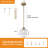 Modern 1-Light Single Dome Kitchen Island Pendant With Clear Glass-1618353748