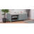 Distressed Shutter Storage Bench with Acacia Veneer for Retro Charm for Living Room, Entryway ()-328384136
