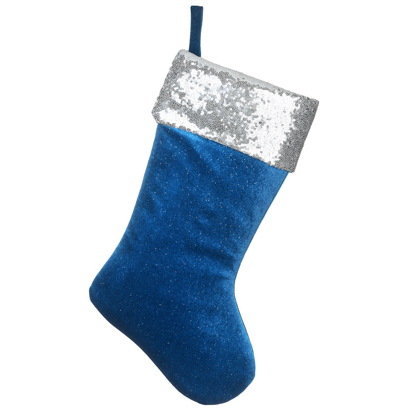 Chaussette de Noël en velours Holiday Aisle®, Île Seymour Nord, Galapagos