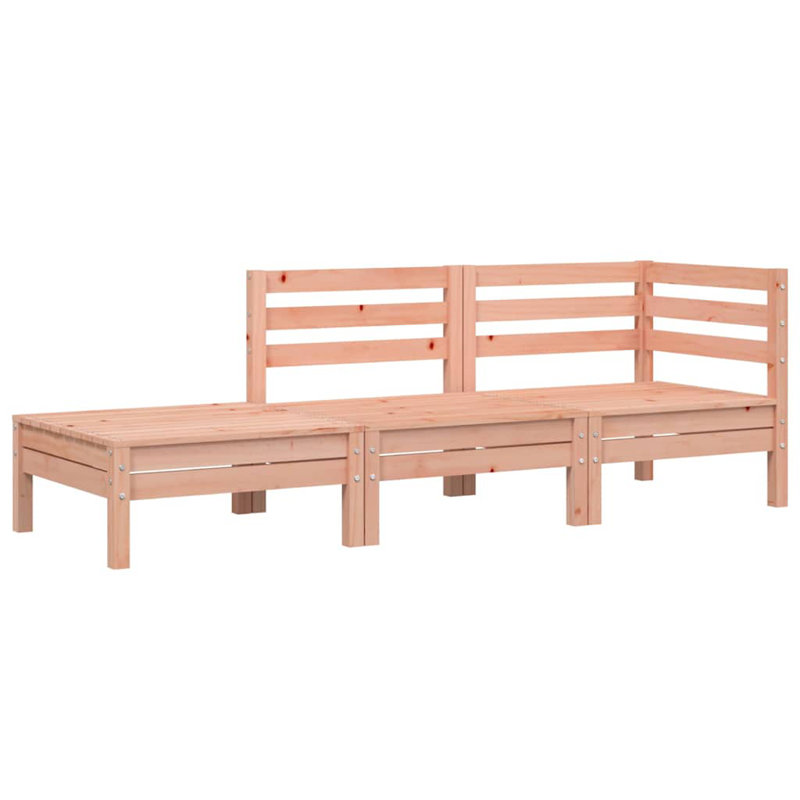 Ailish 190.5cm Wide Wood Patio Sofa, Brown
