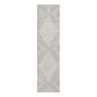 Synthetic Geometric Indoor Rug