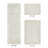 Merkel 100% Cotton 2370 GSM Tufted Reversible 3-Piece Bath Rug Set – Ultra Soft, Highly Absorbent, Machine Washable, OEKO-TEX Certified, Ideal for Shower, Bathtub & Vanity, Ivory-769699307-769900331