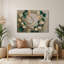 Art mural en métal botanique beige chèvrefeuille-674830780