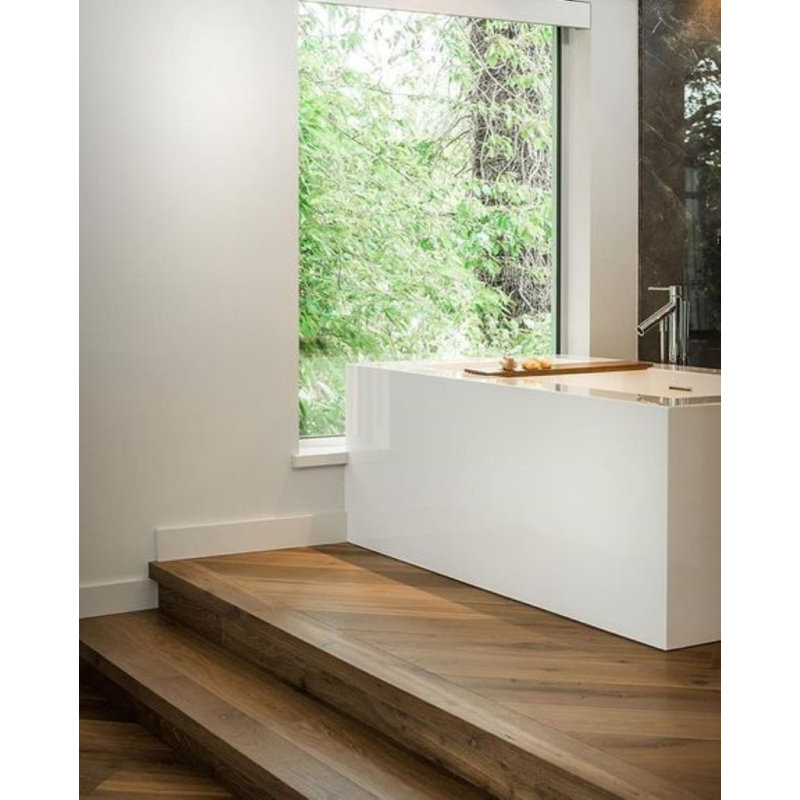 Cube 72'' L Freestanding Soaking Bathtub, Matte Black, White True High Gloss