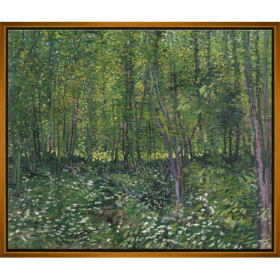 Trees And Undergrowth Print by Van Gogh