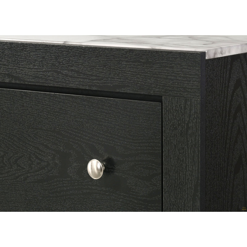 Table de chevet 2 tiroirs 1Pc