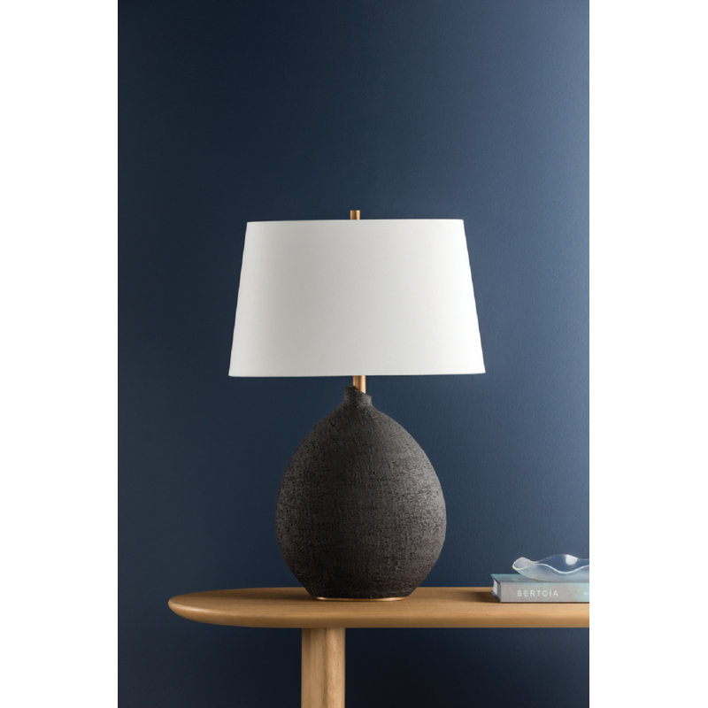 Lampe de table 28,5 po Mellina, Noir crépuscule