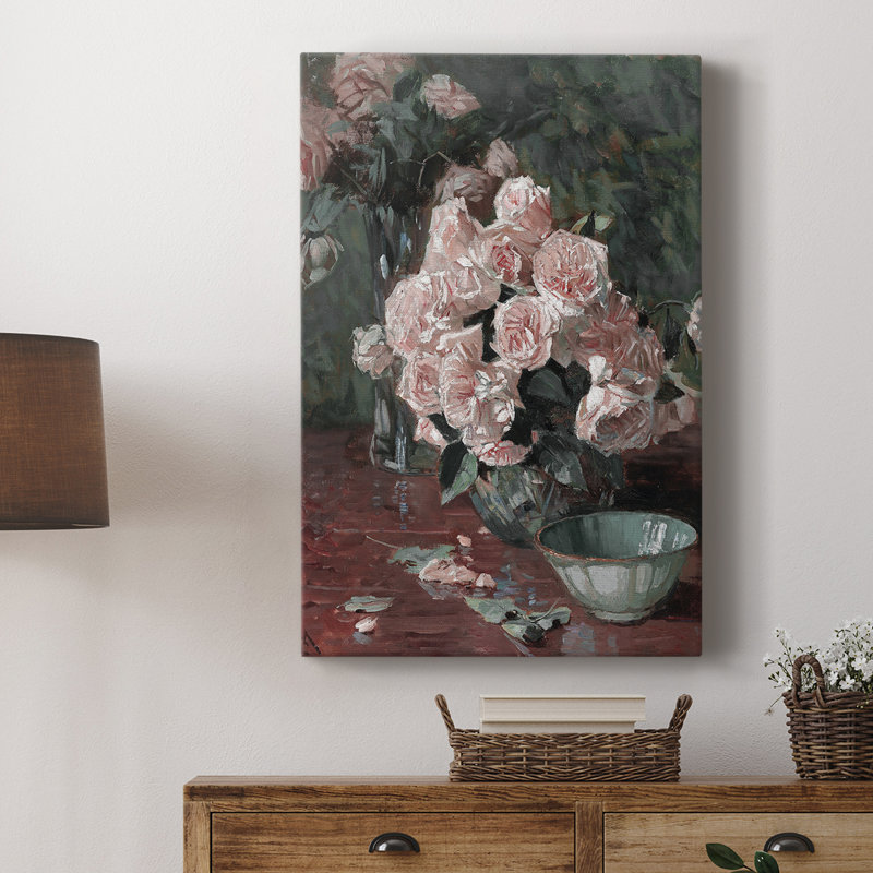 Motif floral rétro CCL XXVI - galerie Cavas, H 60 po x l 40 po