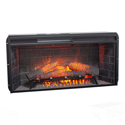 Infrared Electric Fireplace With Removable Trim Kit, Touch Panel Control For Home Decor And Heating