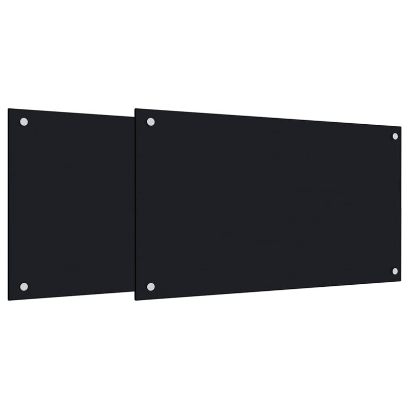 Chalfont Glass Peel and Stick Panel, 70 x 40 cm, black