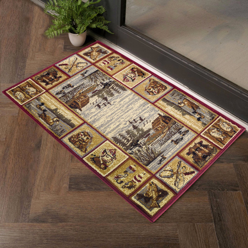 Tapis de style chalet 2 pi x 3 pi, Rectangulaire 2 pi x 3 pi