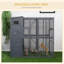 Outdoor Wooden Catio with 4 Tier Main House, Ramp, 77" x 37" x 69"