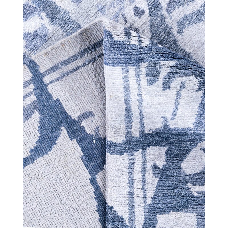 Overdyed One-of-a-Kind 8'2" x 10'2" Hand Knotted Area Rug