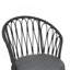 Chaise, 2 pièces avec 2 coussins, gris