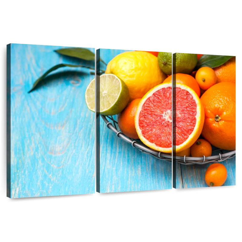 Yarlin Fresh Citrus Fruits, 36" H x 57" W