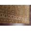 Tapis brun en laine noué à la main de conception unique 8 pi 1 po x 9 pi 10 po New Age