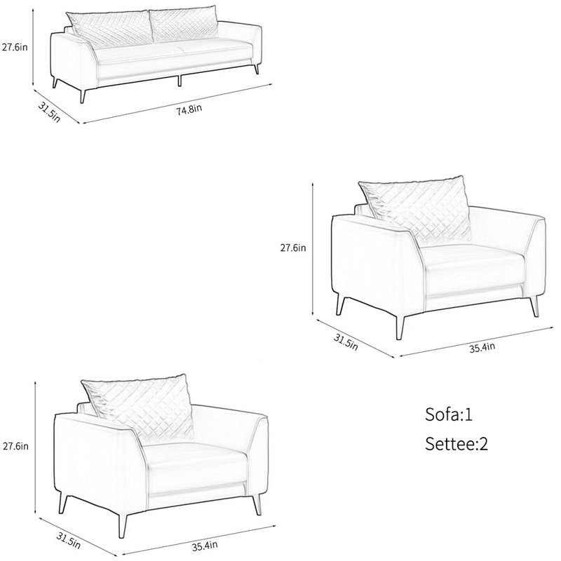 Combinaison de bureau simple et moderne pour hôtel, Rouge