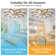 35.4In Ceiling Fan With Lights, Remote Control 3 Colour Temperatures,6 Gear Wind Speed Fan Light