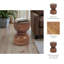 Munsley Solid Wood Pedestal End Table