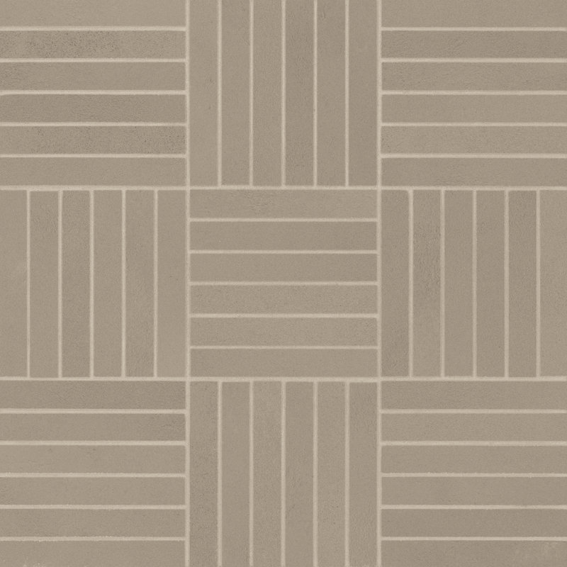 Sahara 0.5" x 4" Porcelain Linear Mosaic Tile, Taupe