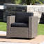 Coussin de salon pivotant confortable pour l'extérieur - Chaise robuste et en fer avec coussins-155724761