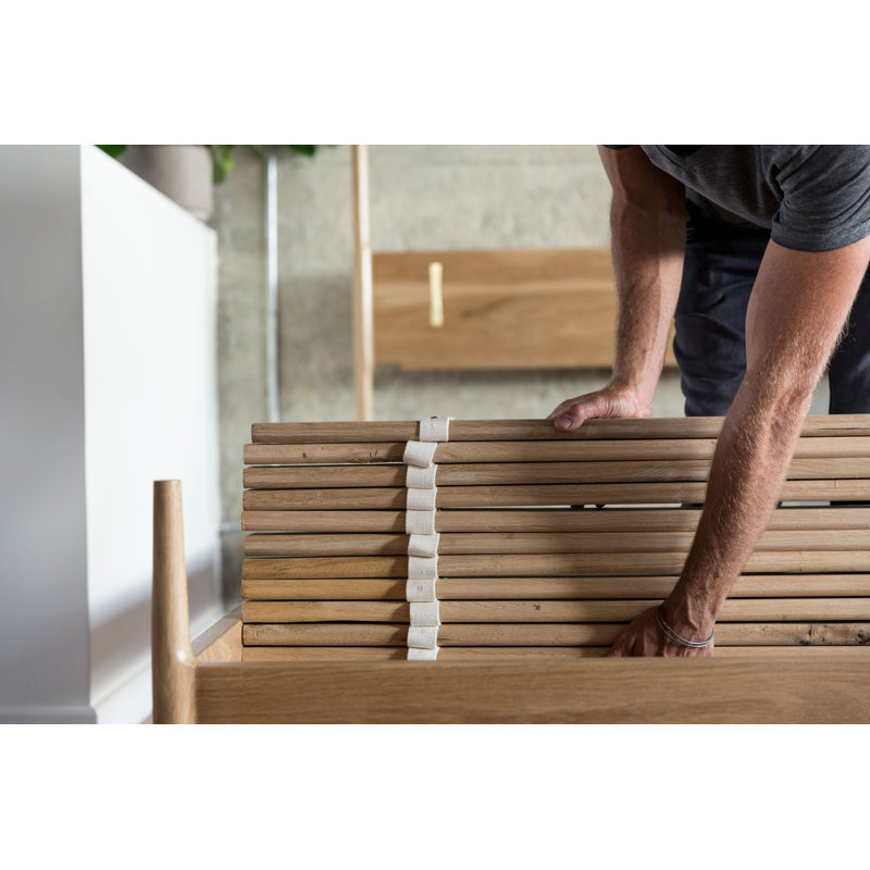 Dansk Solid Wood Bed, King, White Oak