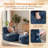 Oversized Adult Bean Bag Chair With Ottoman, Corduroy Fabric Lazy Sofa, Plump Shredded Foam Filled, Soft Fluffy & Portable, Back Support For Napping & Gaming-161322690