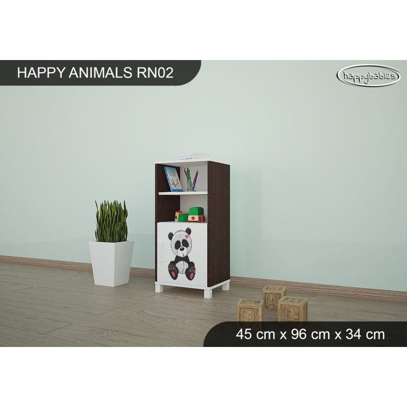 45cm W Animals Kids Cube, Chestnut