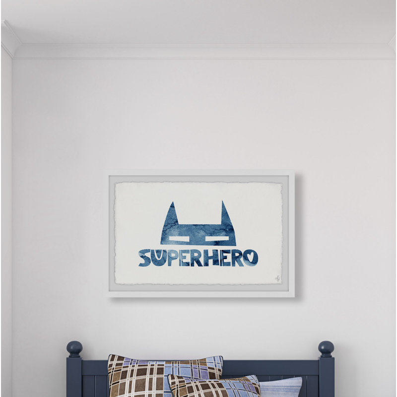«Superhero Mask», reproduction encadrée, H 8 po x l 12 po x P 1,5 po