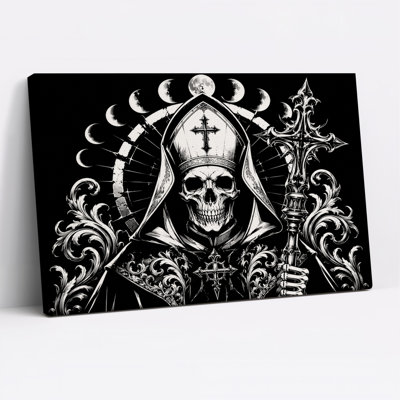 Art mural sur toile noir et blanc