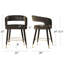 Tabouret de bar 24 po en velours à hauteur de comptoir avec repose-pieds doré-1438433683