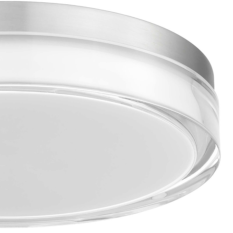 Plafonnier encastré à DEL intégré de 12 pouces, énergie avec 1800 lumens à 24 W, 3 températures de couleur sélectionnables 3000 K / 4000 K / 5000 K, intensité variable, diffuseur en acrylique, installation simple, pour les espaces intérieurs secs ou humides