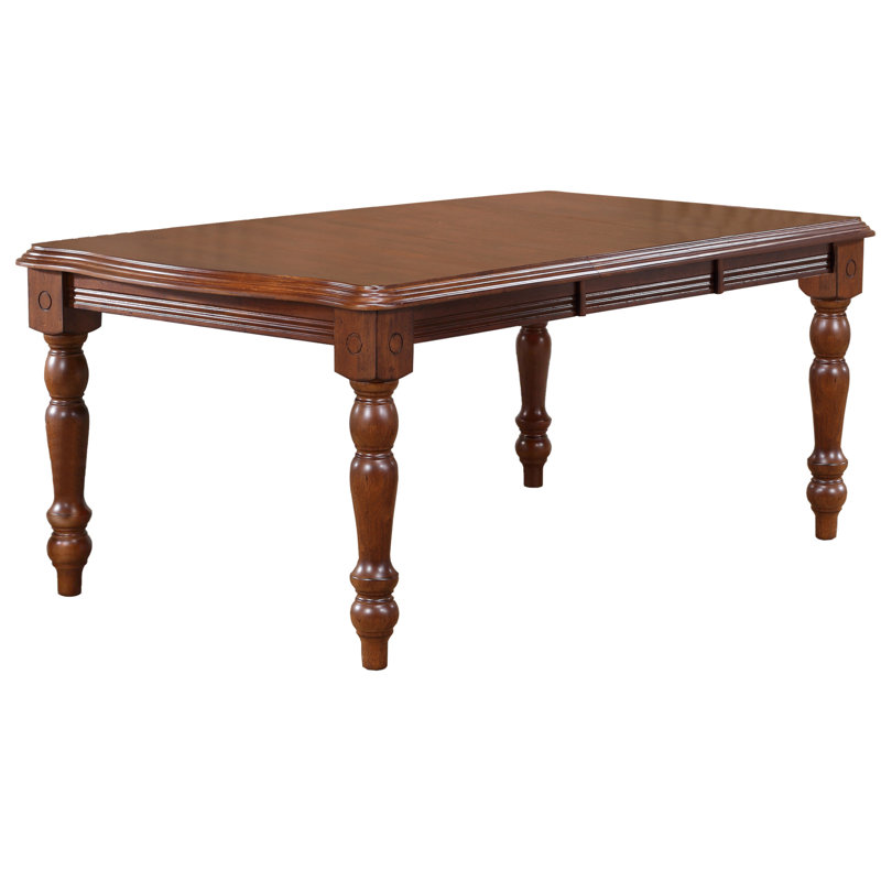 Table de salle à manger extensible Azizi, Châtaignier